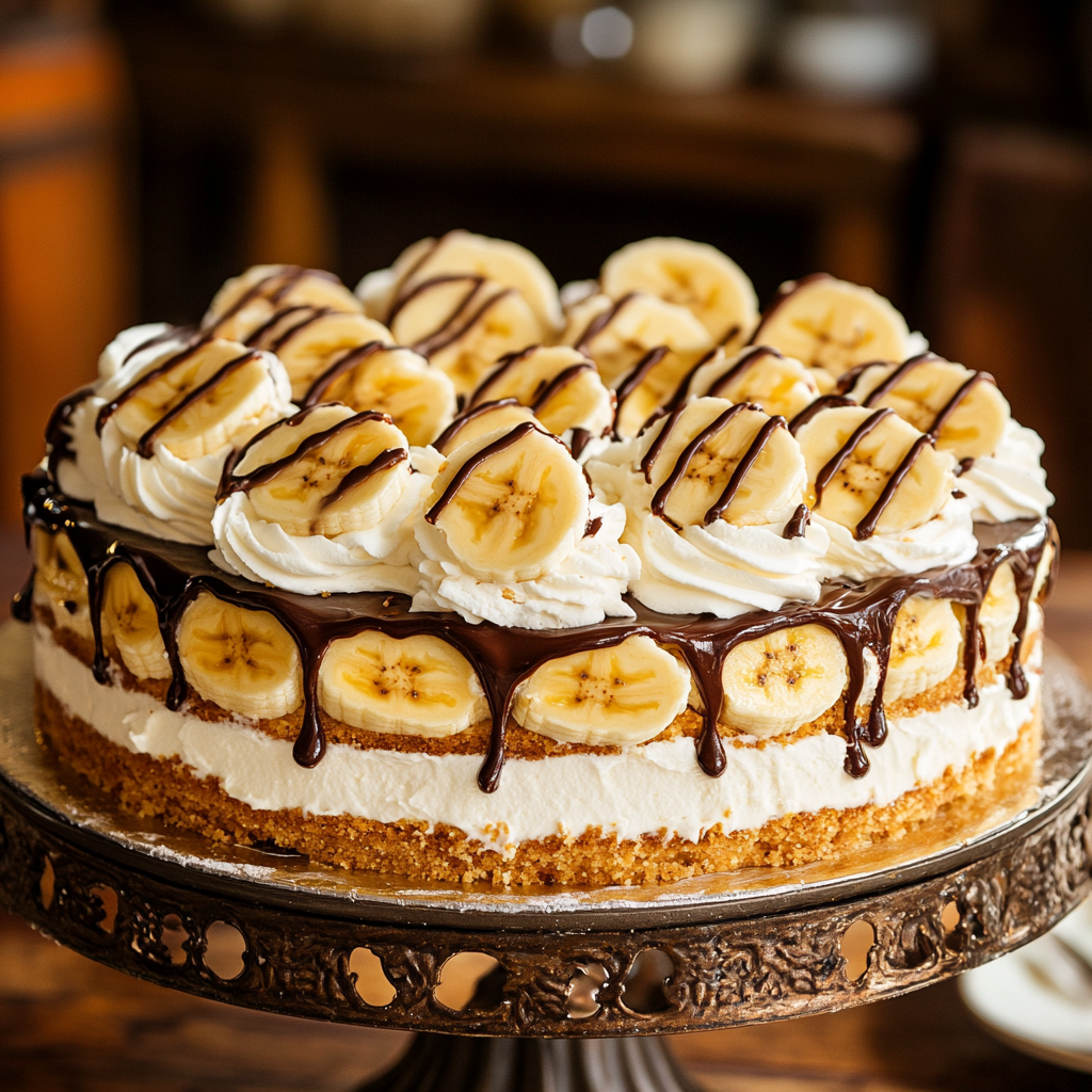 Homemade Bananensplit Torte